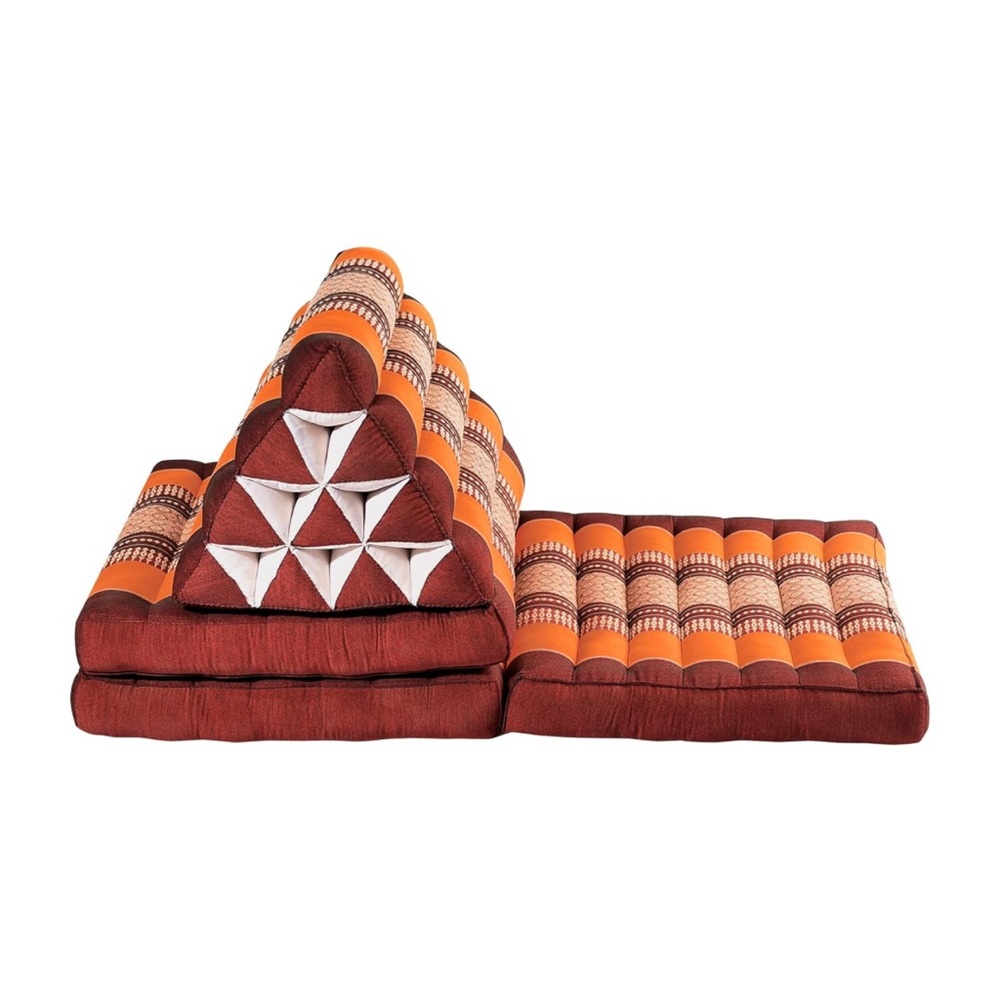 Three-Fold Thai Cushion - organic water-resistant